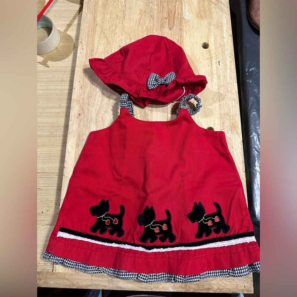 Baby girl dress with hat